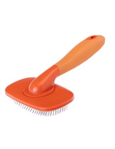 CEPILLO METALICO PERRO PETS CLUB NARANJA