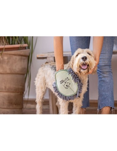 MANOPLA MICROFIBRA PETS CLUB VERDE