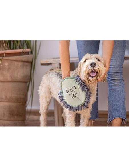 MANOPLA MICROFIBRA PETS CLUB VERDE