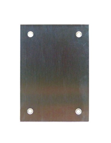 PLACA CIEGA INOX MATE 80X80