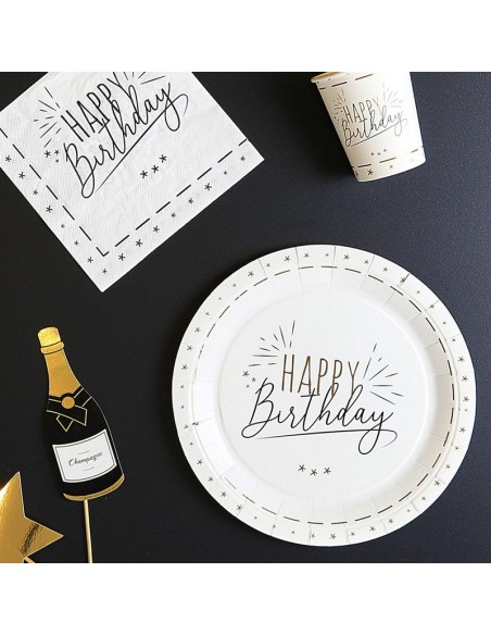 PLATO CARTON CUMPLEAÑOS 6 UN.