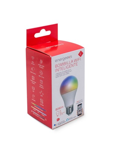 BOMBILLA LED WIFI A60 8W DIMABLE+RGB
