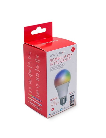 BOMBILLA LED WIFI A60 8W DIMABLE+RGB