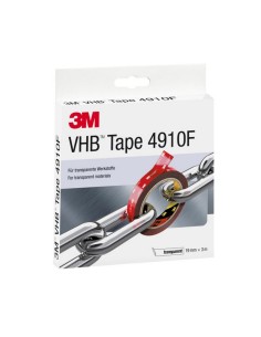 CINTA ACRÍL. VHB 4910.19X3M. 1,0MM.