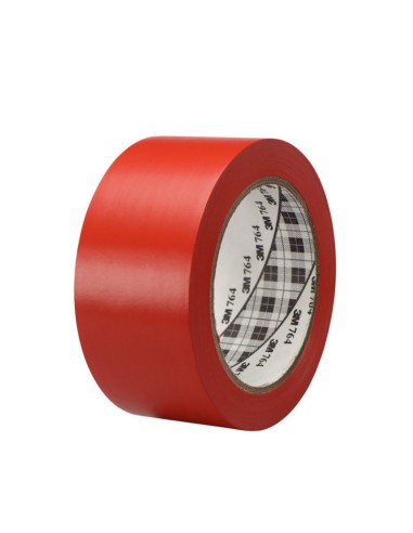 CINTA VINILO ROJO 764, 50X33M.0,13MM 24U