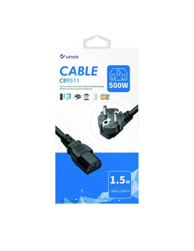 CABLE ALIMENT. C13. 1,5M UNICO