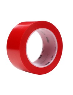 CINTA VINILO 471, 50X33M. 0,14MM ROJO
