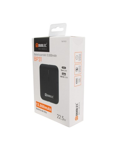 POWERBANK 12.000MAH CARGA RAPIDA