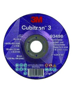 DISCO CTE/DESB.93498,125X3,2X22,23MM.10U