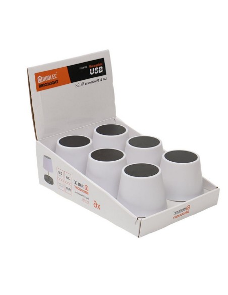 EXPOSITOR 6 UNID. LUZ SOBREMESA DUOLEC