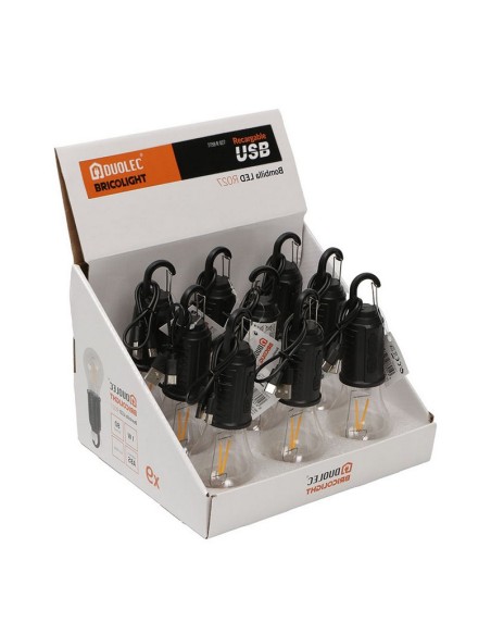 EXPOSITOR 9 UNIDADES BOMBILLAUSB DUOLEC