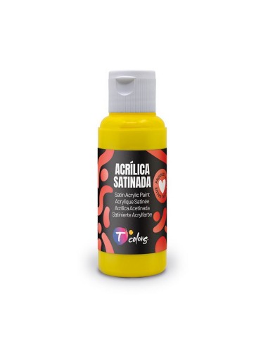 PINTURA ACRILICA SATINADO AMARILLO 80ML