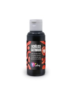 PINTURA ACRILICA SATINADO NEGRO 80ML
