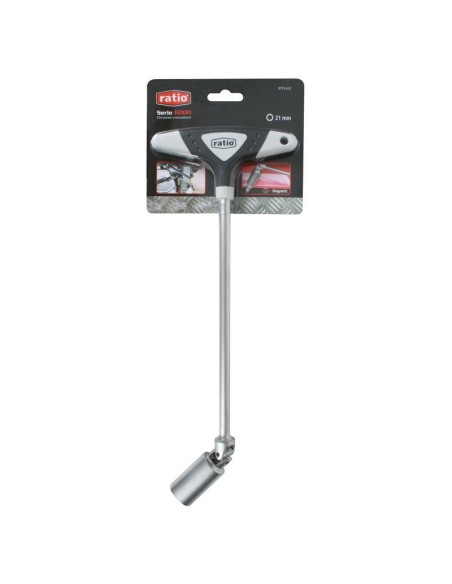 LLAVE P/BUJIAS ARTICULADA 21MM.RATIO