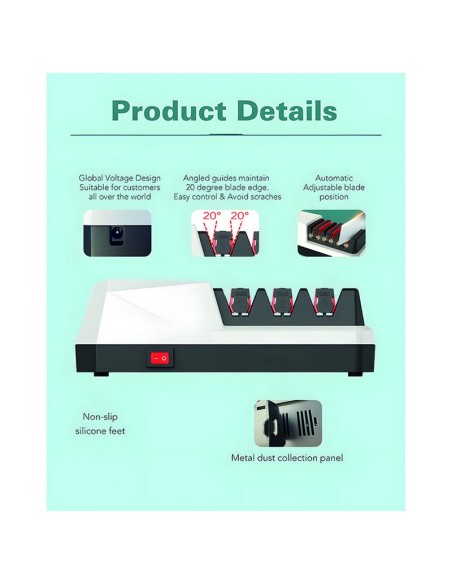 AFILADOR CUCHILLOS ELECT. RXD003 HABITEX