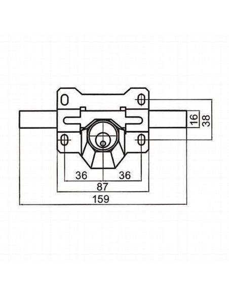 CERROJO MOD.A3P PINTADO 70MM CAYS
