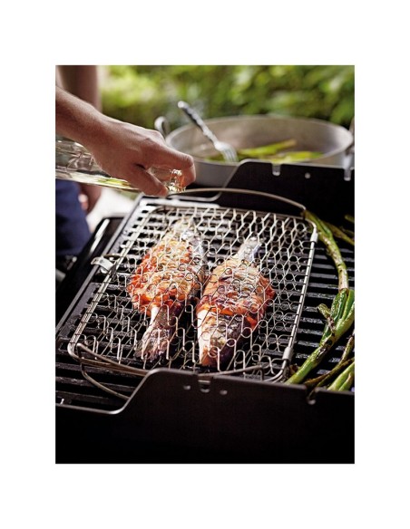 CESTA PESCADO GRANDE INOX.