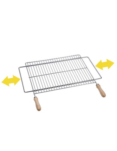 PARRILLA EXTENSIBLE ZINC 50X40 CM