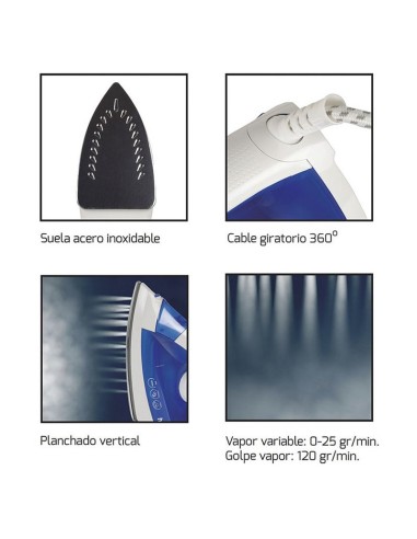 PLANCHA VAPOR HG-725I 2200W HABITEX