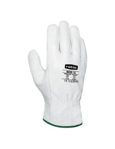 GUANTE PIEL FLOR COLOR BLANCO TALLA 8 2