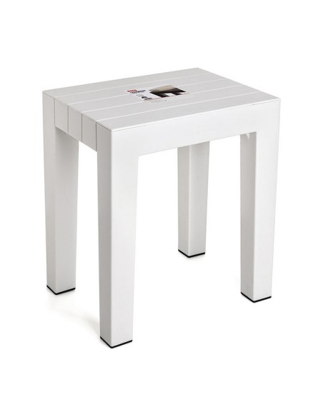 TABURETE  BAÑO LOMBOK BLANCO TATAY