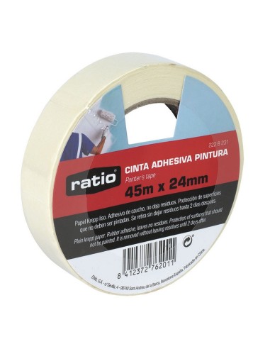 CINTA ADHESIVA KREPP LISO 24MMX45M