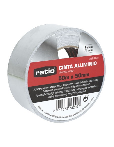 CINTA ADHESIVA DE ALUMINIO 50MMX50M