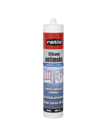 SILICONA COCINAS BAÑOS RATIO BL. 300 ML