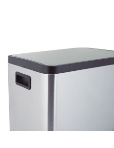 CUBO PEDAL A.INOX. DOBLE 15+15L. HABITEX 2