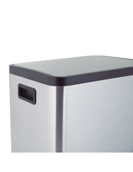 CUBO PEDAL A.INOX. DOBLE 15+15L. HABITEX