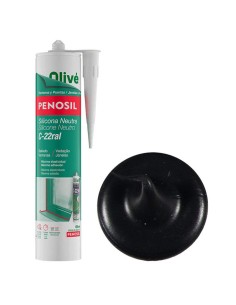 SILICONA NEUTRA C-22 NEGRO R9011 300ml 2