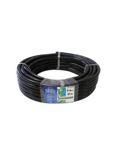 RIEGO GOTEO. TUBERÍA 16MMX25M. NEGRO
