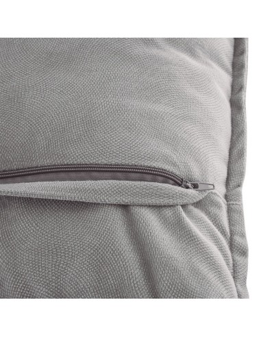 COJÍN LILOU 45X45CM.POLIESTER GRIS CLARO