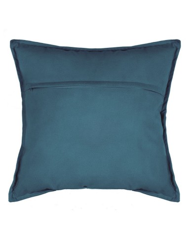COJÍN LILOU 45X45CM.POLIESTER AZUL