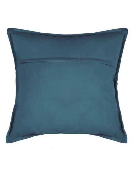COJÍN LILOU 45X45CM.POLIESTER AZUL