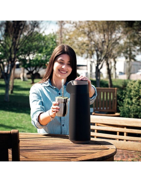 TERMO 1,8 LITROS C/DISPENSADOR, NEGRO