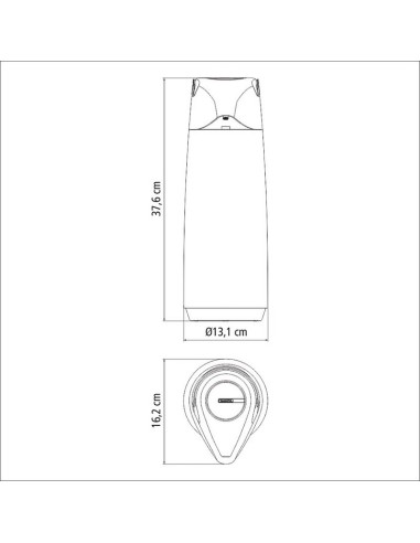 TERMO 1,8 LITROS C/DISPENSADOR, NEGRO