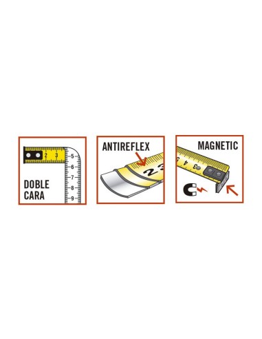 FLEXOMETRO CINTA 19/5MTS.RATIO MAGNETICO