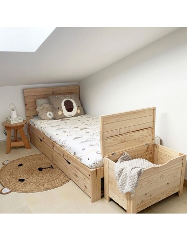 BAUL PINO MACIZO C/CADENA 70X40X48cm