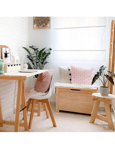 BAUL PINO MACIZO C/CADENA 70X40X48cm