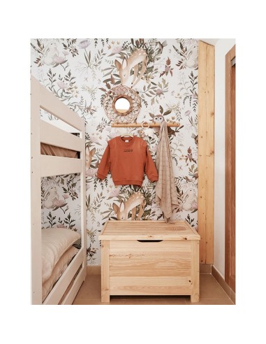 BAUL PINO MACIZO C/CADENA 70X40X48cm