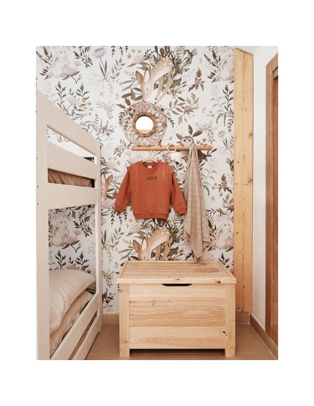 BAUL PINO MACIZO C/CADENA 70X40X48cm