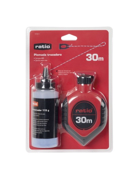 PLOMADA TRAZADORA 30M+POLVO RATIO