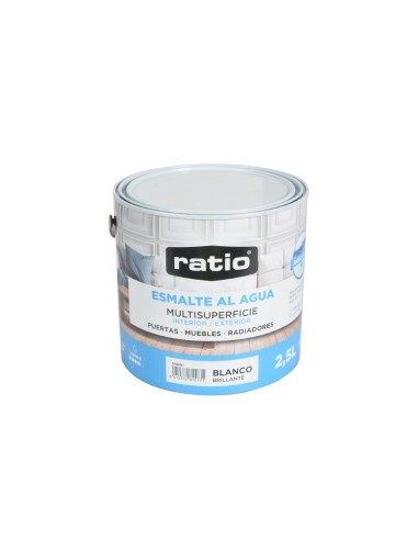 ESMALTE ACRIL.BTE MULT. BL.RATIO 2.5L