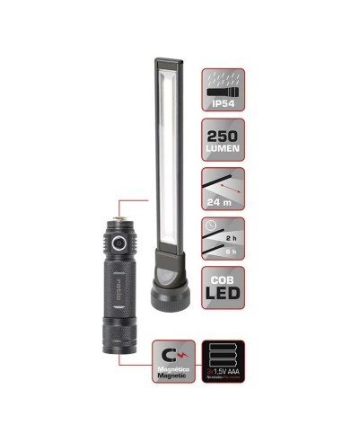 LINTERNA LED CREE+COB 300 LM RATIO