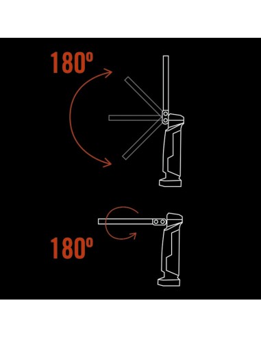 LINTERNA LED COB 550LM RECARGABLE RATIO