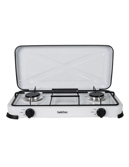 COCINA PORTÁTIL GAS 2 FUEGOS. HABITEX