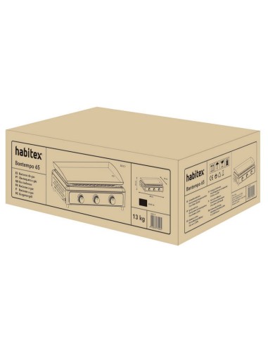 BARBACOA-PLANCHA GAS BT 65. 68X43X25 CM