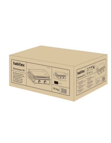 BARBACOA-PLANCHA GAS BT 50. 53X46X23 CM