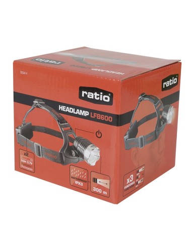 LINTERNA FRONTAL LED CREE 600LM RECARG.